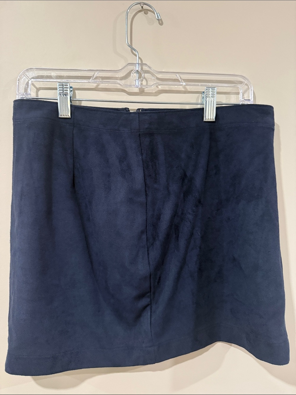 Abercrombie and Fitch Classic Navy Suede A-Line Skirt